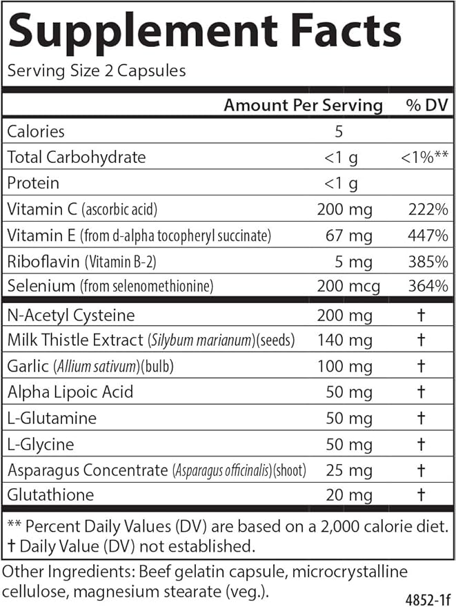 Carlson - Glutathione Booster, Alpha Lipoic Acid, Immune Support & Optimal Wellness, Antioxidant, 180 Capsules