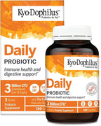 Kyo-Dophilus Daily Probiotic - Immune & Digestive Health Support* - Clinically Studied Friendly Trio Strains - Adult Probiotic Capsules - 180 Capsules (90 Servings)