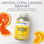 SOLARAY Super Bio Buffered Vitamin C 1000mg – Two-Stage Timed Release with Bioflavonoids – Immune Support – High Absorption, Vegan, 60 Day Guarantee, 180 Servings, 360 VegCaps