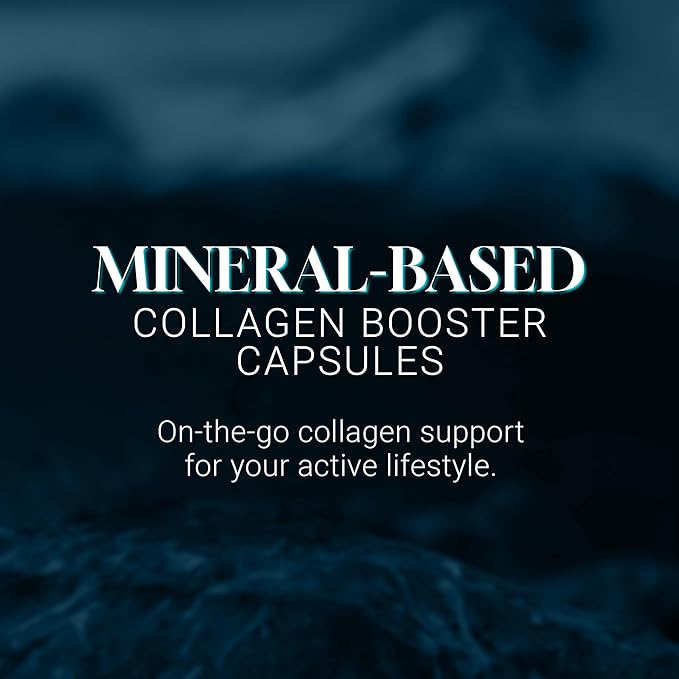 Living Silica ORGONO Mineral-Based Collagen Booster Capsules | Silica-Based | Supports Collagen & Elastin for Joint & Bone Support, Glowing Skin, Strong Hair & Nails | 60 Capsules