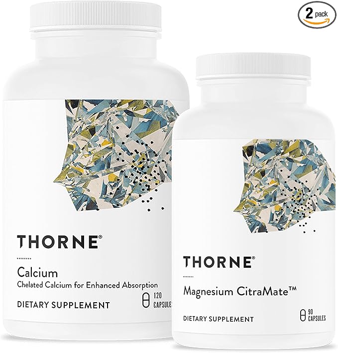 THORNE - Bone Health Bundle - DiCalcium Malate and Magnesium CitraMate - 90 to 120 Servings