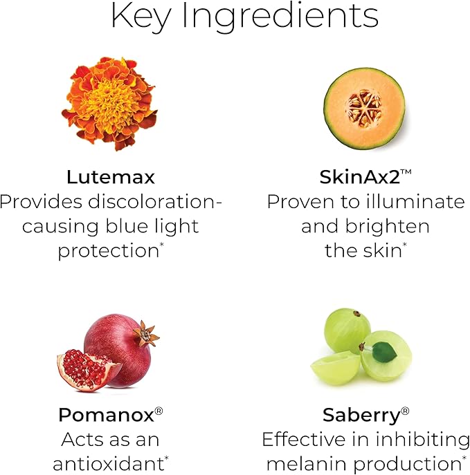 Hush & Hush Vitamin C Supplement for Skin Brightening – Clinically Proven, Antioxidant-Rich Formula to Reduce Dark Spots, Discoloration & Blue Light Damage – Vegan, Non-GMO, Gluten-Free – 60 Capsules