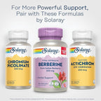 SOLARAY Berberine 500mg - Berberine Supplement for a Healthy, Active Lifestyle - with Berberine HCl from Indian Barberry - Vegan, Non-GMO, 60-Day Guarantee, Lab Verified - 100 Servings, 100 VegCaps