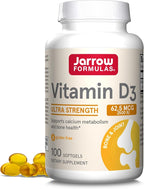 Jarrow Formulas Vitamin D3 62.5 mcg (2,500 IU) - 100 Servings (Softgels) - Bone Health, Immune Support & Calcium Metabolism Support - Vitamin D Supplement - D3 Vitamins - 2500 Vitamin D - Gluten Free