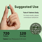 Micro Ingredients Organic Spirulina Chlorella Tablets, 720 Count | 4 Month Supply | 50/50 Algae Blend | Broken Cell Wall | Non-GMO, Filler Free
