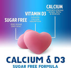 Calcium Supplement Gummies - Sugar Free Calcium Gummy with Vitamin D3 for Best Absorption - Supports Immune Health, Bones & Teeth - Nature's Calcium Chews for Women & Men - Berry Flavor - 60 Gummies