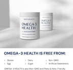 BodyHealth Omega 3 Health, Fish Oil Supplement for Women and Men, Heart and Brain Health, Fish Oil Pills, Fatty Acid Supplements, Omega 3 Vitamins - 60 Soft Gels