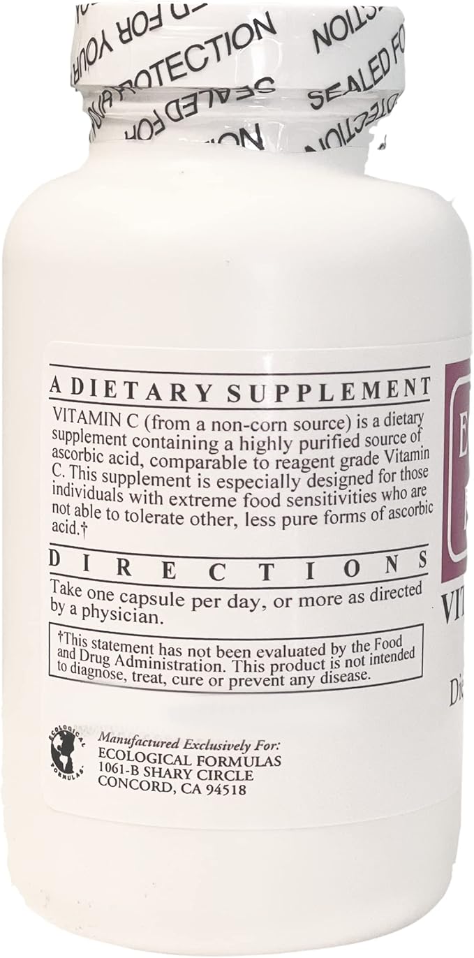 Ecological Formulas Vitamin C from Tapioca for Sensitive Stomachs Convenient 2-Pack