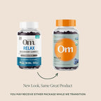 OM MUSHROOM SUPERFOOD Relax Gummies – USA Grown Organic Reishi & Ashwagandha – Supports Stress Relief, Relaxation & Mood Support – Blueberry Flavor – 28 Servings, 56 Count.