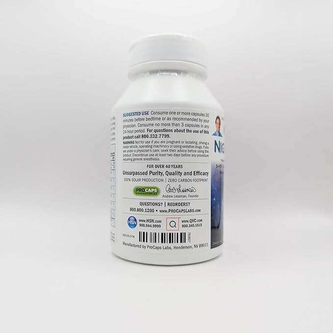 ANDREW LESSMAN Night Time 180 Capsules - 3mg Melatonin, Valerian, Ashwagandha, Passionflower, Hops, Chamomile. No Morning Grogginess. Natural Support, Gentle Restful Sleep. Easy to Swallow Capsules