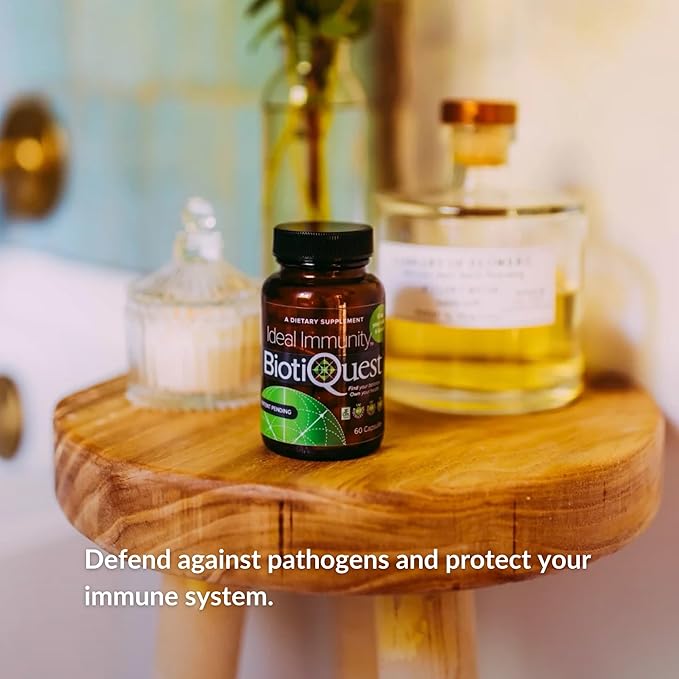 BiotiQuest Ideal Immunity Probiotics to Balance Your Gut and Build Immune System Resilience, 12 Billion CFU, Non-GMO, and Gluten Free, 60 Capsules