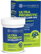Probiotic for Gut Health 100 Billion CFU Probiotics Supplement Capsules 16 Strains Prebiotics + Postbiotics for Gut Immune & Colon Health Energy & Endurance Support Soy-Free Non-GMO 30 Capsule Serving
