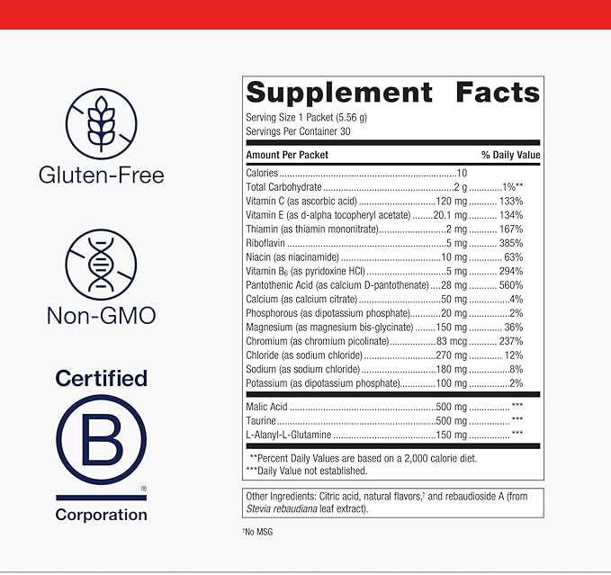 Metagenics Endura - Electrolyte Balance Powder with Vitamin C & E - Hydration Packets with Sodium & Potassium for Recovery & Performance* - Non-GMO, Gluten-Free - Lemonade Flavor, 30 Packets