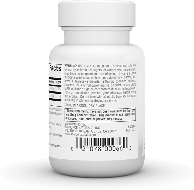 Source Naturals Time Released Melatonin* - 3 mg, 120 Tablets