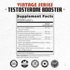 Old School Labs Testosterone Supplement for Men – Shoden® Ashwagandha + Tongkat Ali & Maca Root – Max Potency Test Booster for Muscle, Strength, Drive & Stamina – 120 Veggie Caps