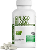 Bronson Ginkgo Biloba Extra Strength Supports Brain Function & Memory, 90 Vegetarian Capsules