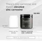 1000 mg Triple Blend Zinc Carnosine Supplement – Ultra High Strength 150 mg Zinc L-Carnosine Complex – with L-Glutamine & Slippery Elm – Third-Party Tested – 60 Capsules
