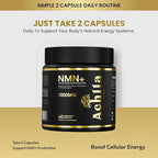 NMN Nicotinamide Mononucleotide Supplement 1000 mg Per Serving – High Strength NMN Capsules for Daily Wellness Routine – 30 Servings Per Container – Vegetarian Capsules with Clean Formula