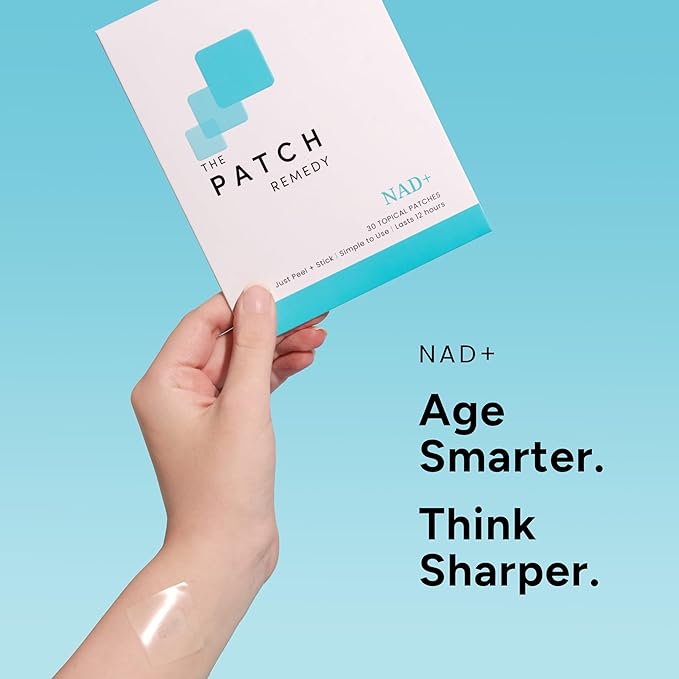 The Patch Remedy NAD+ Patch - NMN, Resveratrol, CoQ10, NAC, Astaxanthin, PQQ | 30 Patches
