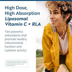 Researched Nutritionals C-RLA - Liposomal Vitamin C with R Lipoic Acid to Support Detox - Vegan & Soy-Free Vitamin C Liquid, Vanilla Caramel Flavor (10 Fl Oz)