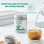 50 Mugwort Tea Bags | Natural Dried Chinese Mugwort Herb Tea | Artemisia Wormwood Tea | Caffeine Free, Help Sleep, Lucid Dreaming, Relax, Digestion