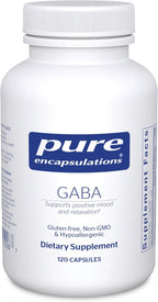 Pure Encapsulations GABA - Supplement to Support Relaxation & Moderation of Occasional Stress - with Premium GABA Amino Acids - 120 Capsules