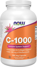 NOW Foods Supplements, Vitamin C-1,000 with 100 mg of Bioflavonoids, Antioxidant Protection*, 500 Veg Capsules