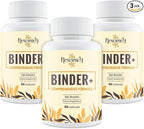 Resciency Detox Binder Supplement – Activated Charcoal, Zeolite, Bentonite Clay, Milk Thistle, Proprietary Blends - Liver & Gut, Max Absorption, 270 Vegan Capsules
