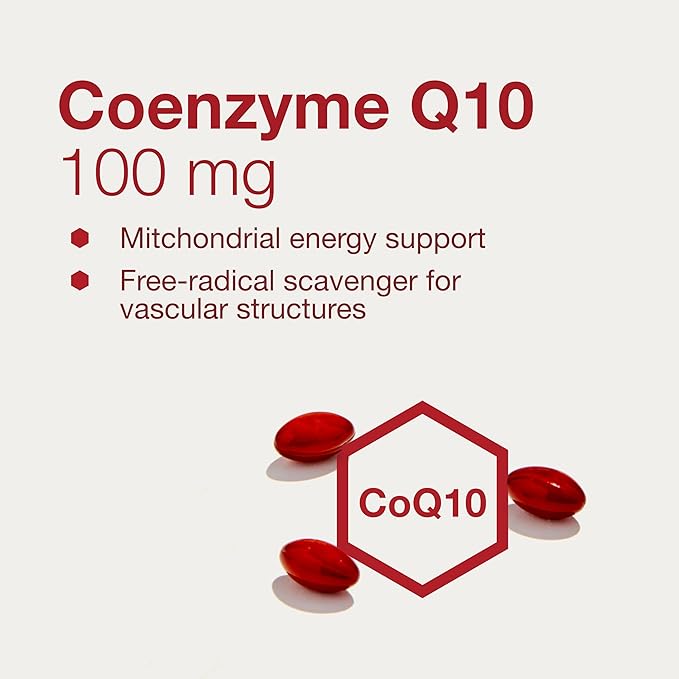 PROTOCOL FOR LIFE BALANCE CoQ10 100mg - with Vitamin E & Soy Lecithin - CoQ10 Supplement - Halal & Egg Free - 90 Softgels