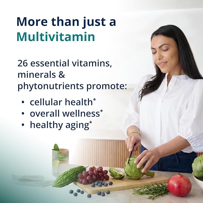 Metagenics PhytoMulti Multivitamin - 20+ Essential Vitamins & Minerals with Phytonutrients - Supports Healthy Aging, Cellular Health, Energy & Immune Function - Non-GMO & Gluten-Free - 60 Capsules
