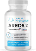 AREDS 2 Eye Vitamin & Mineral Supplement for Ocular Health, Natural Eye Institute AREDS 2 Study Formula with Lutein, Vitamin C, & Zeaxanthin, 120 Mini Softgels