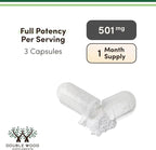 ZMA Supplement for Men and Women (Over 100% Daily Value of Zinc, Magnesium Aspartate, Vitamin B6) 501mg, 90 Capsules for Restfulness and Active Lifestyle Support by Double Wood Supplements