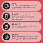 JUST INGREDIENTS Kids Probiotic Drink Mix - Fruit Punch, Prebiotic & Postbiotic, Gut & Immune Support