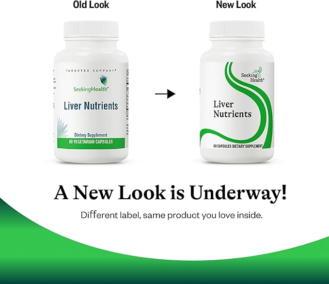 Seeking Health Liver Nutrients - Health Supplement for Glutathione Production Support - Liver Cell Function Support with Milk Thistle, Alpha-Lipoic Acid & N-Acetyl-L-Cysteine - 60 Capsules