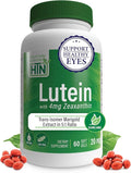 Lutein 20mg with Zeaxanthin 4mg 60 Softgels | Trans-Isomer Marigold Extract in Nature Identical 5:1 Ratio | Supports Healthy Eye, Skin and Brain | Non-GMO Soy & Gluten Free | by Health Thru Nutrition