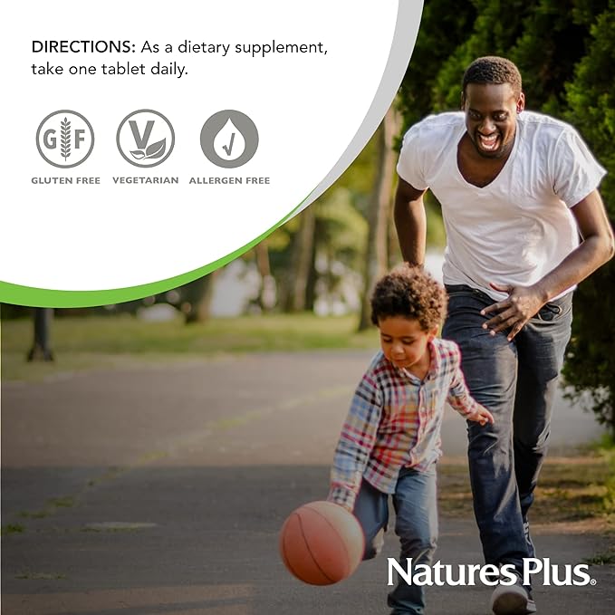 NaturesPlus Vitamin B12 (Methylcobalamin), Sustained Release - 2000 mcg, 60 Vegetarian Tablets - High Potency Red Blood Cell Support - Natural Energy Booster - Gluten-Free - 60 Servings (Pack of 2)