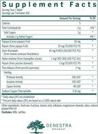 Genestra Brands Bio Enzymes | Complete Digestive Enzymes Formula in Chewable Tablets | 100 Chewable Tablets | Natural Peppermint Flavor