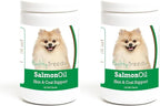 Healthy Breeds Pomeranian Salmon Oil Soft Chews 120 Count (Pack of 2)