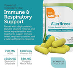 Zahler AllerBreez Immune System Support Formula with Vitamin C, Quercetin, Vitamin B5, MSM & Stinging Nettle - Seasonal & Year-Round Immune Support Supplement, Dhist Allergy Supplement (90 Capsules)