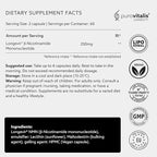 PUROVITALIS Liposomal NMN, 250mg Longevir Nicotinamide Mononucleotide Supplement, NAD+ Boost for Cellular Health, Energy & Healthy Aging, 2-Month Supply (120 Vegan Capsules)