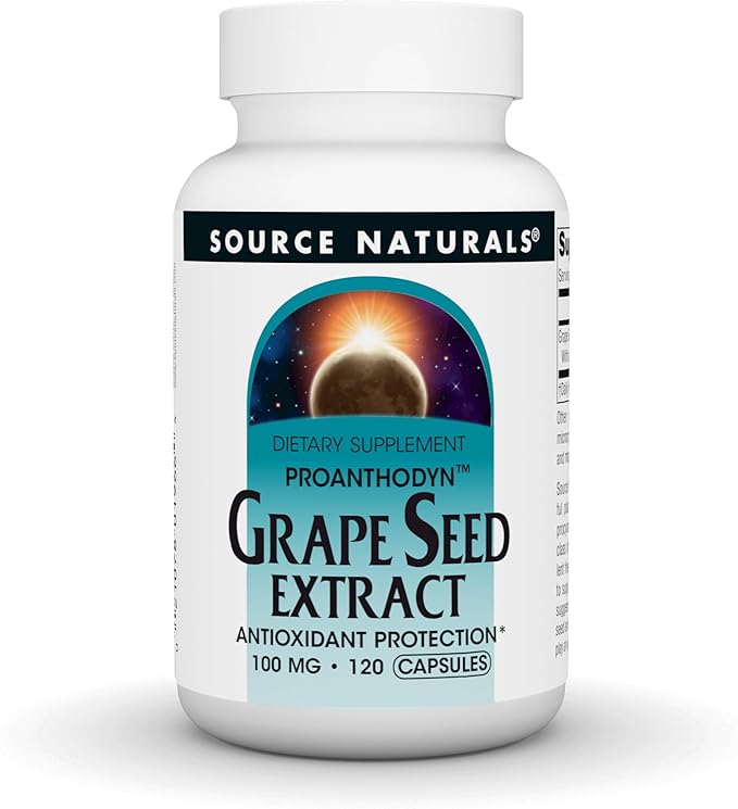 Source Naturals Grape Seed Extract, Proanthodyn, Antioxidant Protection*, 100 mg - 120 Capsules