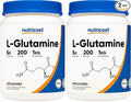Nutricost L-Glutamine Powder 1 KG - Unflavored, Non-GMO, Gluten Free (Pack of 2)