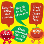 Kids Multivitamin with Iron & Minerals Chewable Tablets - Mixed Fruit Flavor - Vegetarian, GMO-Free, Nut Free - Dietary Supplement - Digestive Support for Children - 120 Chewables",