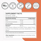Supersmart - Keranat (Advanced Formula with Biotin) - Hair Supplement for Volume & Growth - Hair Loss Vitamins | Non-GMO & Gluten Free - 60 Softgels