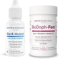 Biotics Research Bio K Mulsion™ Liquid Vitamin K Drops – 500 mcg/S + BioDoph-Fem™ Women’s Probiotic – Vaginal & Gut Health with Astarte & CLEPIUS, Shelf-Stable, 1 fl oz + 30 Caps