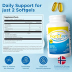 Fortifeye Omega 3 Fish Oil 180Count 1600 mg Made in Norway - High Potency rTG Form Supplement with EPA & DHA, Triple Strength Fish Oil Softgels for Men Women, No Fishy Aftertaste, Natural Lemon Flavor