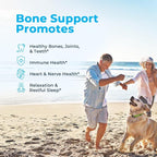 VitaMedica | Bone Support | Supplement for Bones and Joints | Calcium | Magnesium | Vitamin D & Vitamin K | Boron | Chelated Minerals | Bone Support | Natural Sleep | Made in USA | 90 Ct | 30 Servings
