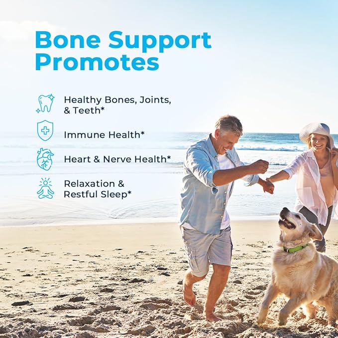 VitaMedica | Bone Support | Supplement for Bones and Joints | Calcium | Magnesium | Vitamin D & Vitamin K | Boron | Chelated Minerals | Bone Support | Natural Sleep | Made in USA | 90 Ct | 30 Servings