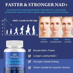 NMNH Strengthen Alternative with Trigonelline HCL 500mg & Resveratrol 100mg | NAD Supplement for Women & Men | Plant Extraction NAD+ Precursors for Energy Boost & Healthy Aging | 180 Capsules
