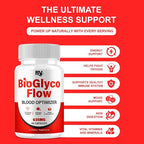 BioGlyco Flow Advanced Daily Multivitamin Health Support and All Natural Wellness Supplement Formula, BioGlyco Flow Premium Health and Wellness Support Formula Supplement (1 Pack - 60 Capsules)
